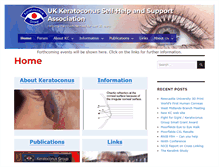 Tablet Screenshot of keratoconus-group.org.uk